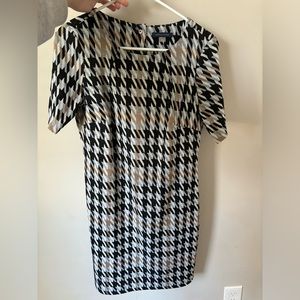 Tommy Hilfiger Houndstooth-Print A-Line Dress